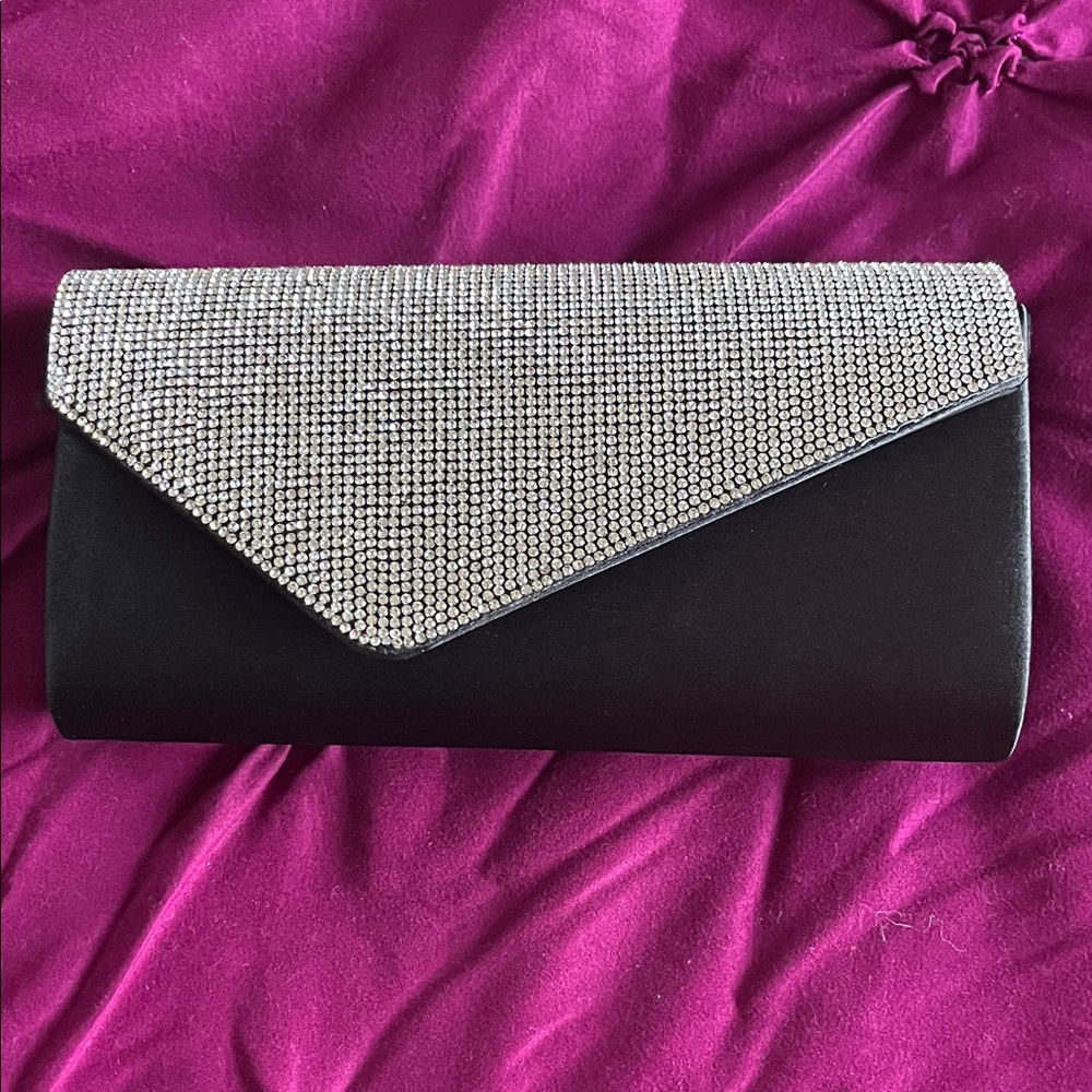Black Rhinestone Clutch